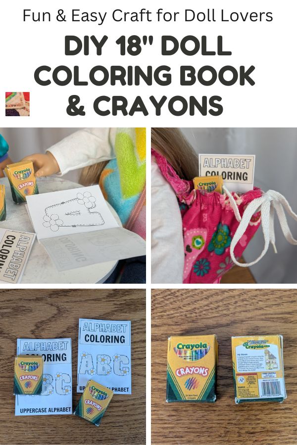 Mini Coloring Book & Crayon Box Tutorial - pin